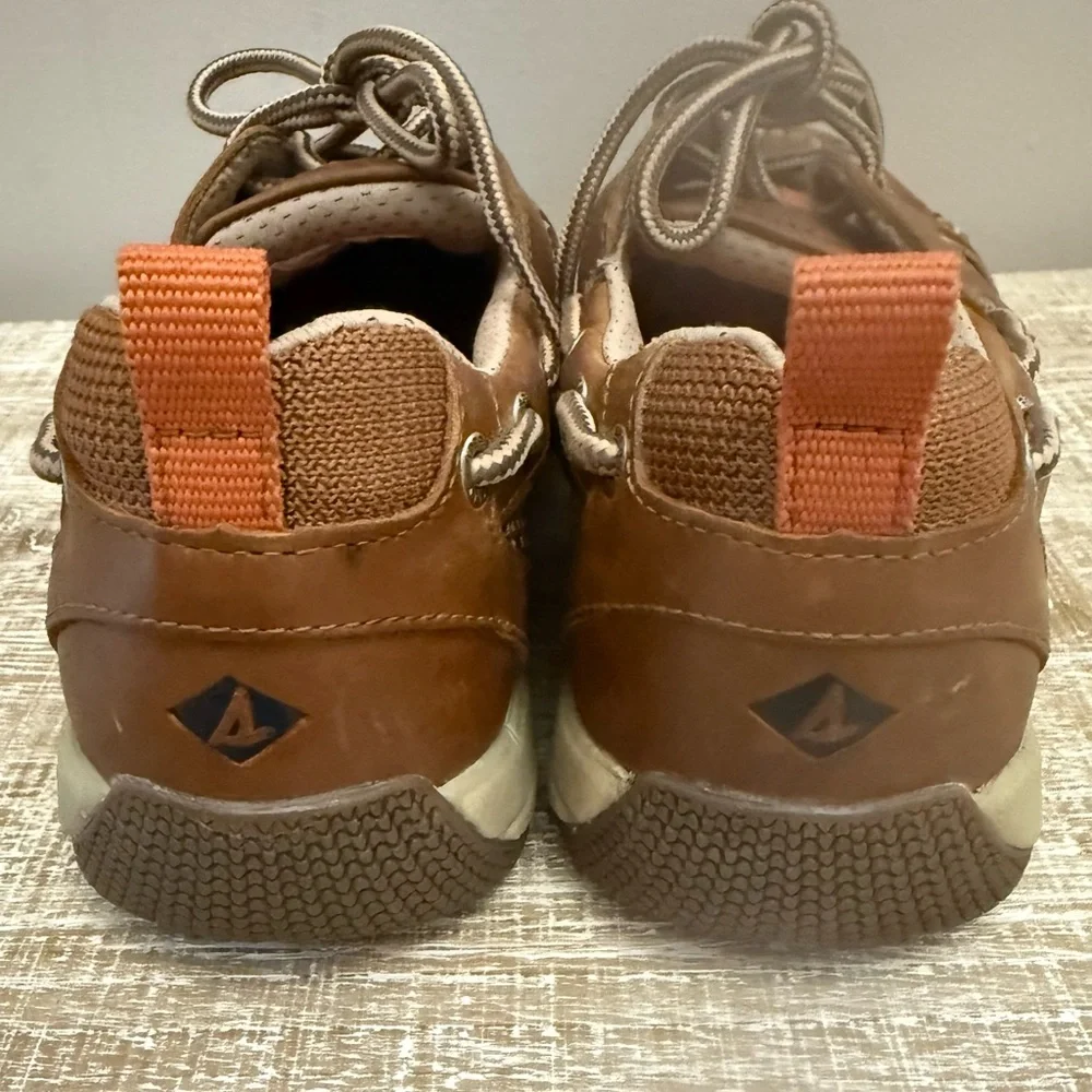 Sperry Men's Brown/Tan Boat Shoes, 9.5, UGC
